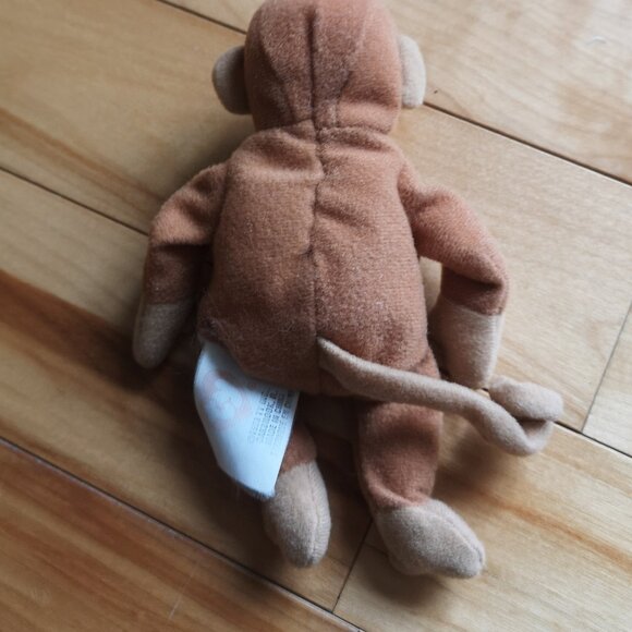 RARE VINTAGE 1998 Bongo The Monkey TY Beanie Babies Plush - Picture 2 of 2